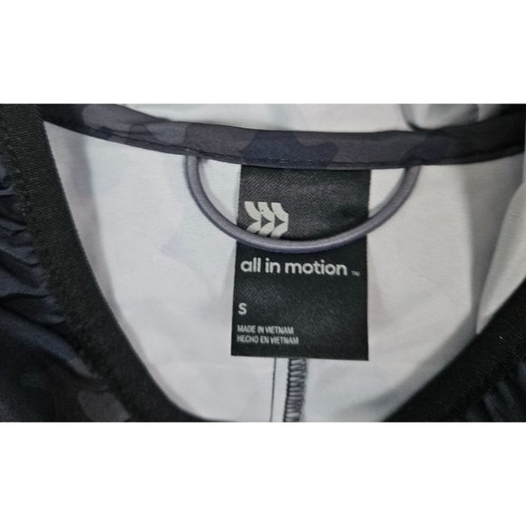 COPY - All In Motion Men Jacket Size Small Hooded Camo Blue Lightweight Water R… - Picture 7 of 11